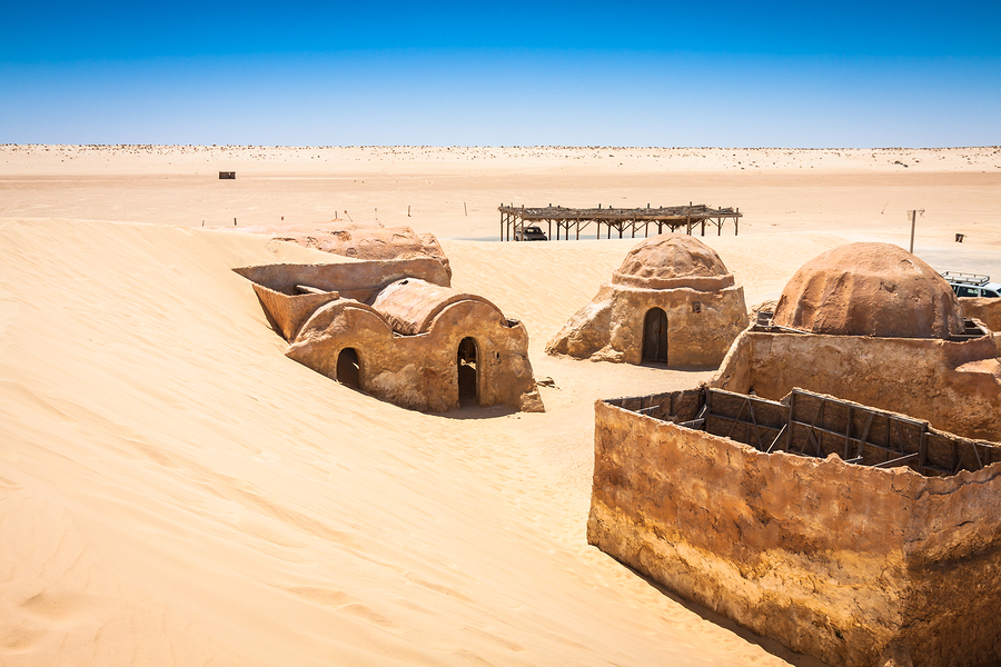 Nefta,Tunisia-August 15,2013:The Houses From Planet Tatouine - Star Wars Film Set. The houses from planet Tatouine - Star Wars film set Nefta Tunisia.